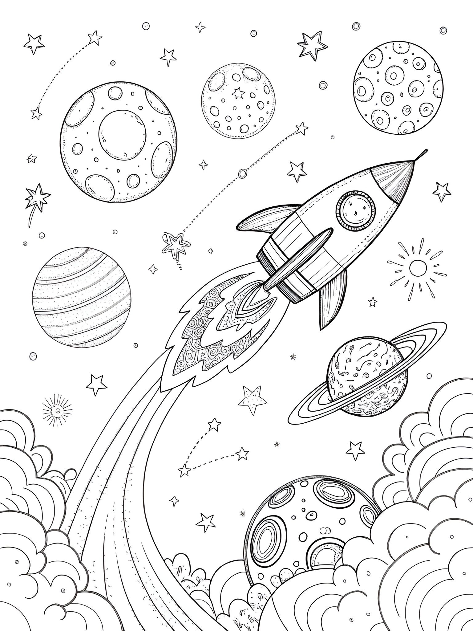 Solar System Coloring Pages